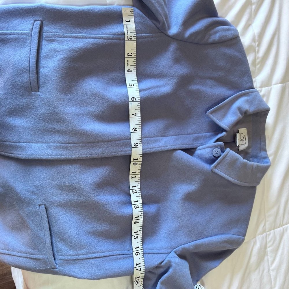 Ann Taylor Loft virgin wool,blazer periwinkle women's sz 4, light blue - Picture 10 of 16